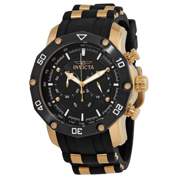 Invicta Two Tone Professional Black Men's Watch